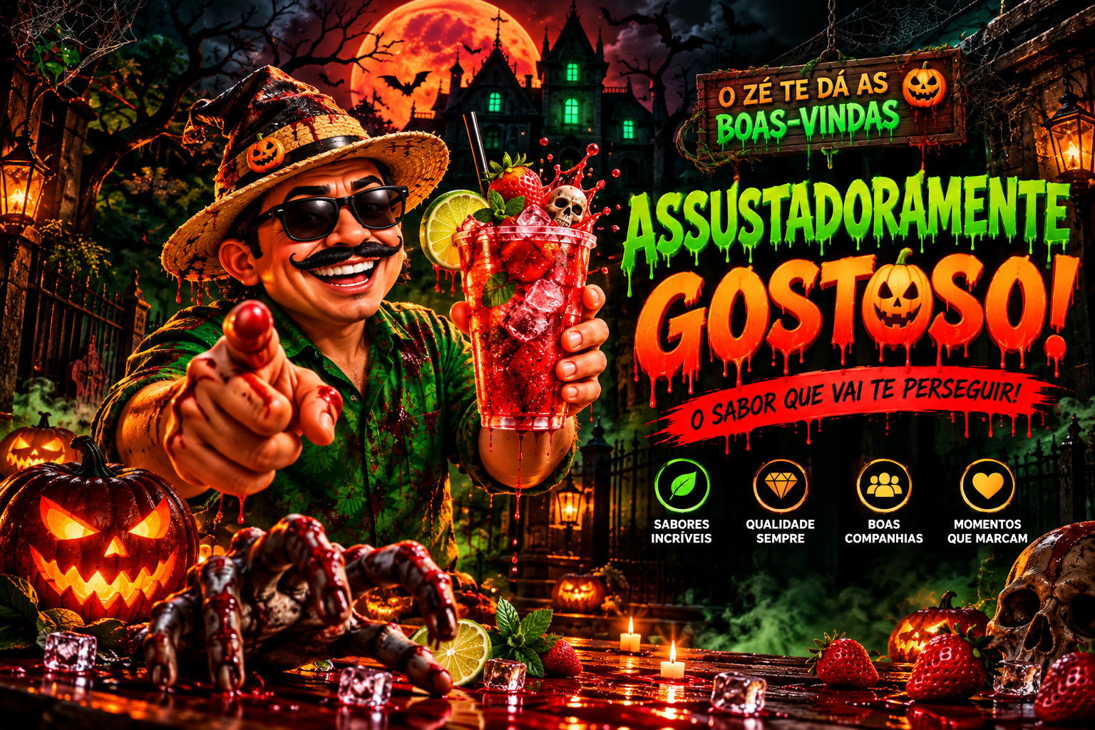 Boas-vindas ao sabor assustadoramente gostoso