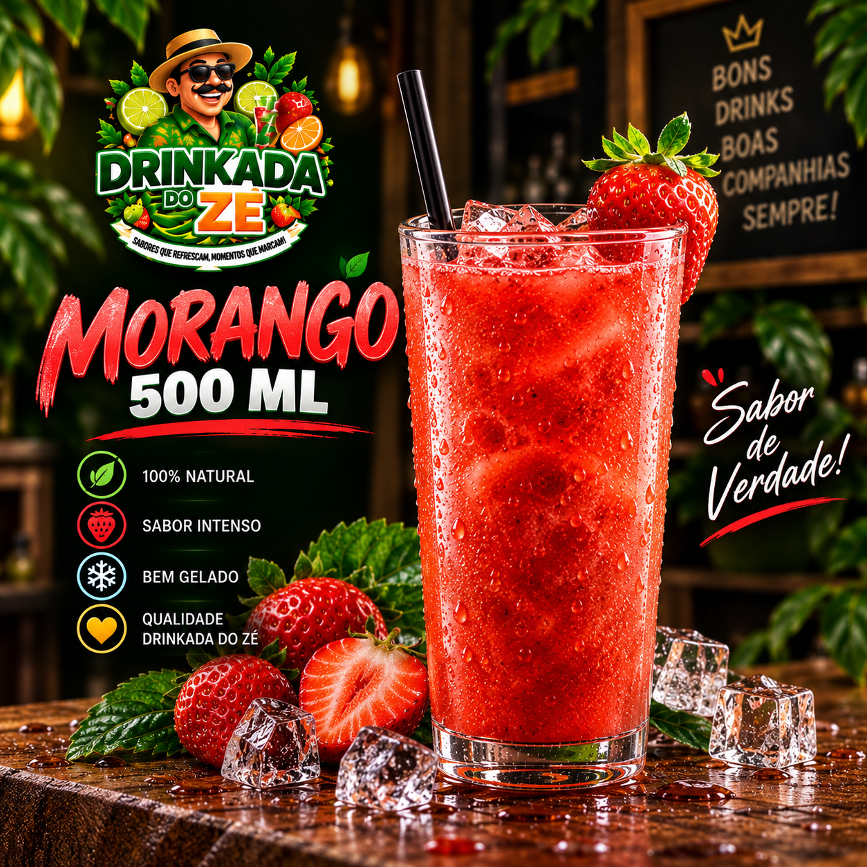 Suco de morango 500 ml