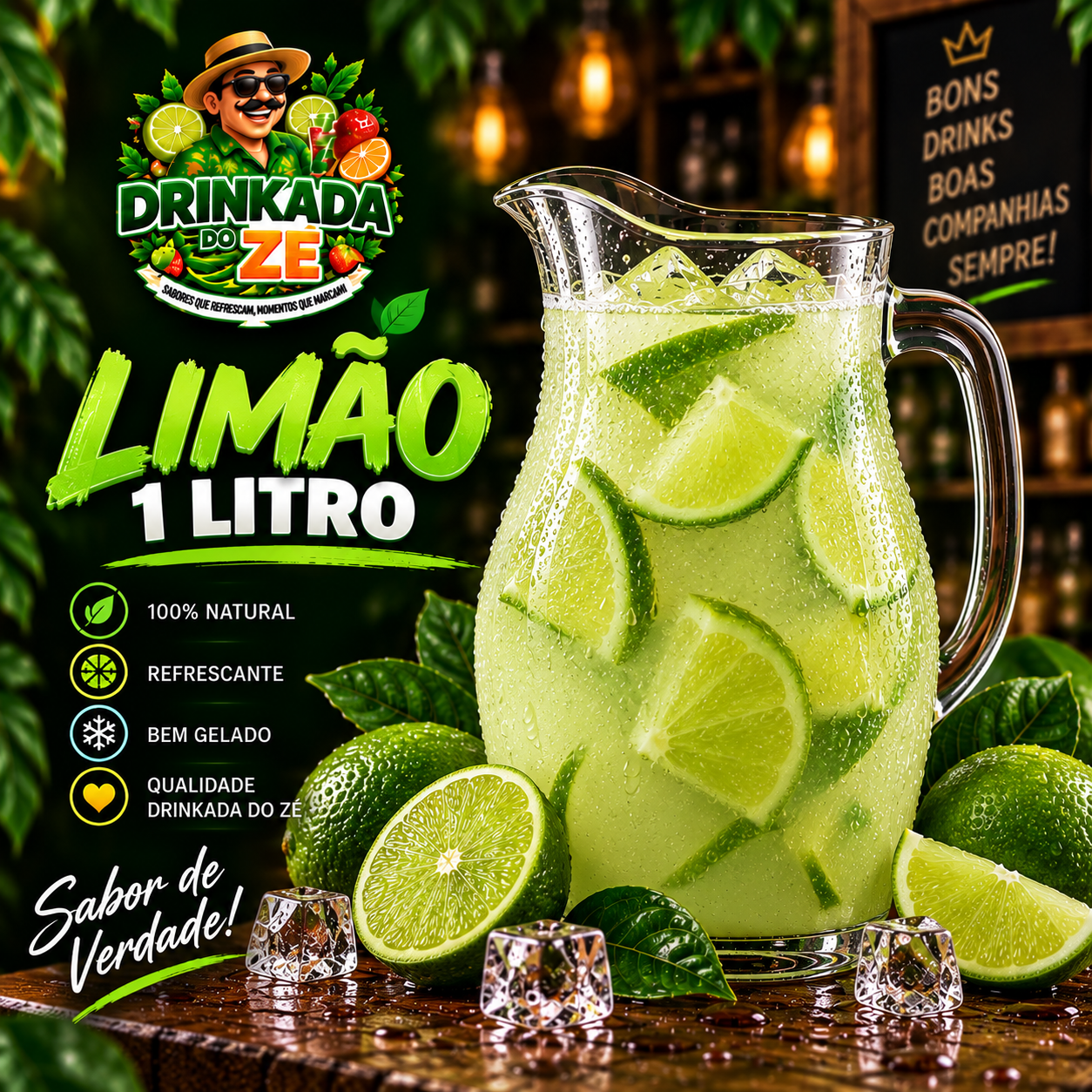 Suco de limão 1 litro