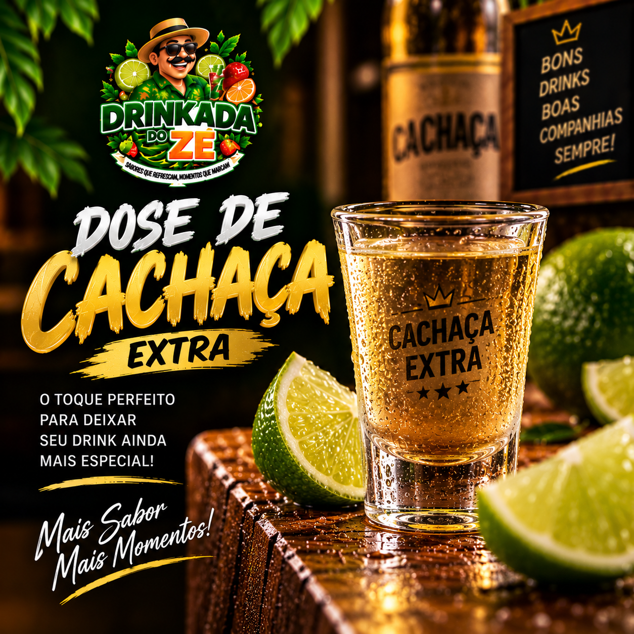 Dose extra de álcool